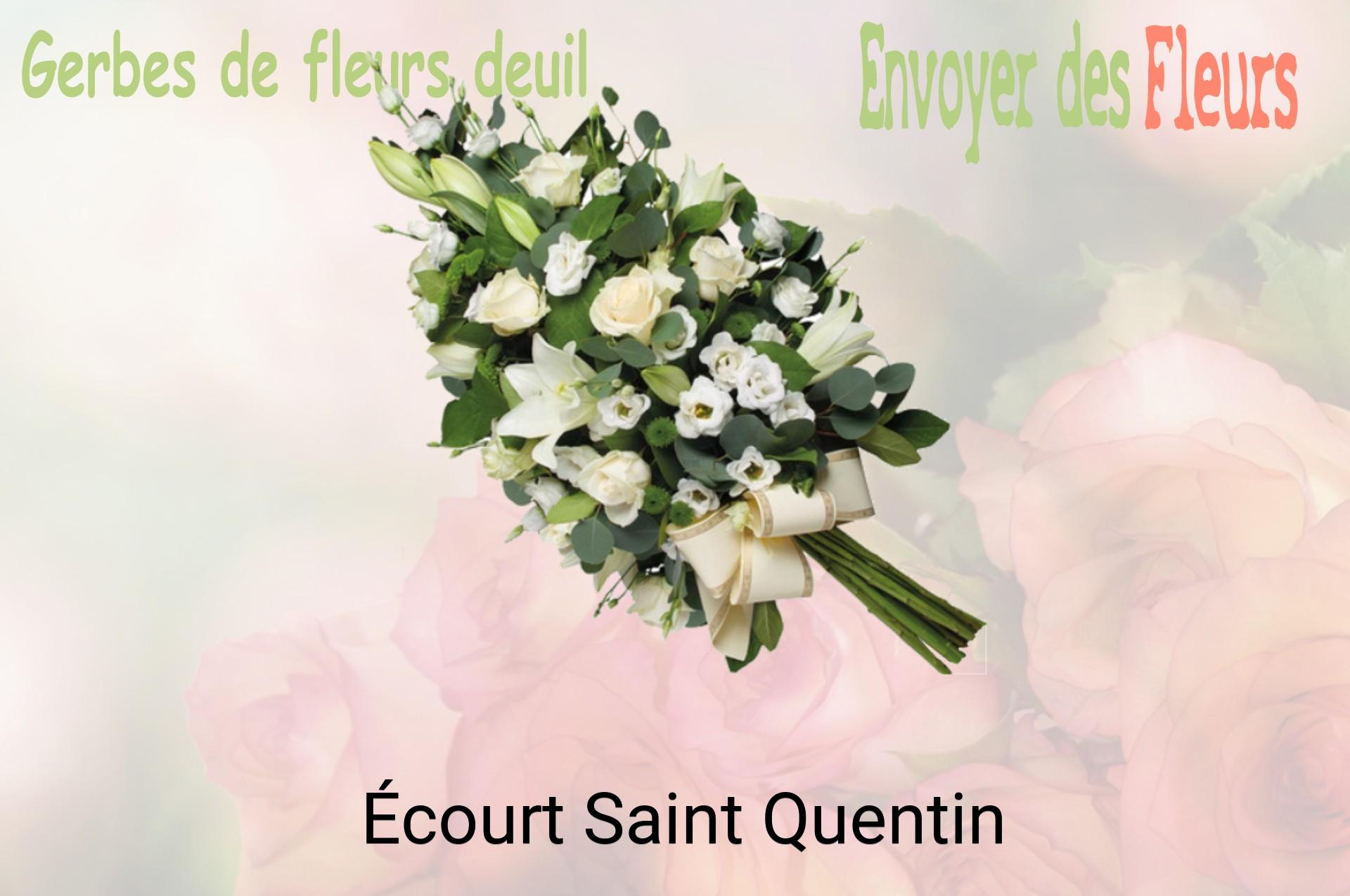 Gerbe de fleurs de deuil livrée à Écourt-Saint-Quentin
